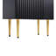 Meuble-lavabo noir 21,6 po, armoire combinée, meuble de rangement pour salle de bain, lavabo simple en céramique, rangement à droite-116234265