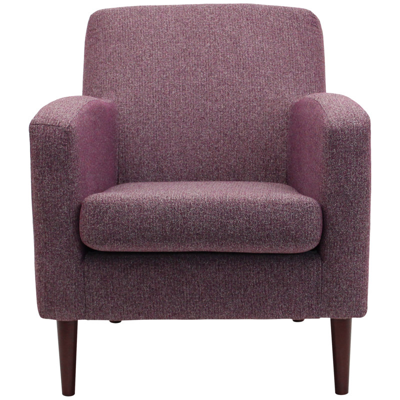 Dannion Upholstered Armchair, Terrace Plum Purple Polyester Blend