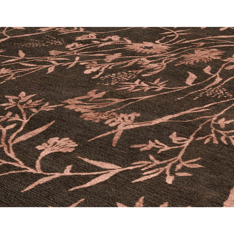 Floral Area Rug, Rectangle 6' x 9'