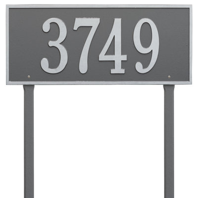Hartford 1-Line Lawn Address Sign