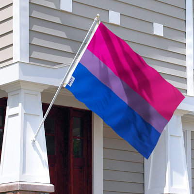 Drapeau bisannuel de la fierté - drapeaux de maison en polyester 36 x 60 po LGBT