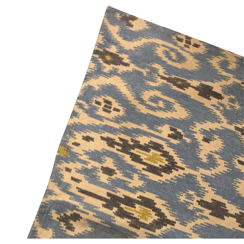 Flatweave Wool Ikat Area Rug