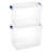 Homz Storage Organizing Container Bin with Latching Lids-71007994-71007995-97291500