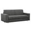 Stearns & Foster Giotto 78 in. Dark Grey Full Sleeper Sofa with 5 in. Memory Foam Mattress-2070464011