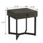 Chloe 24 po Table de bout carrée en chêne foncé / espresso avec tiroir de rangement