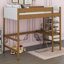 Lit mezzanine simple tapissier avec bureau Kimmberly