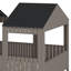 Wood Bunk Bed With Roof, Window, Guardrail-1700963550