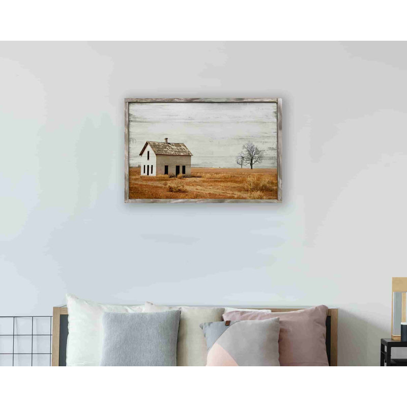 «Single Farmhouse On The Farm», reproduction sur toile, H 24 po x l 36 po x P 1,5 po