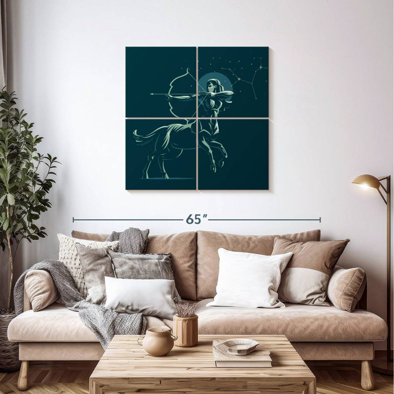 Adella Sagittarius Centaur Constellation, 38" H x 38" W