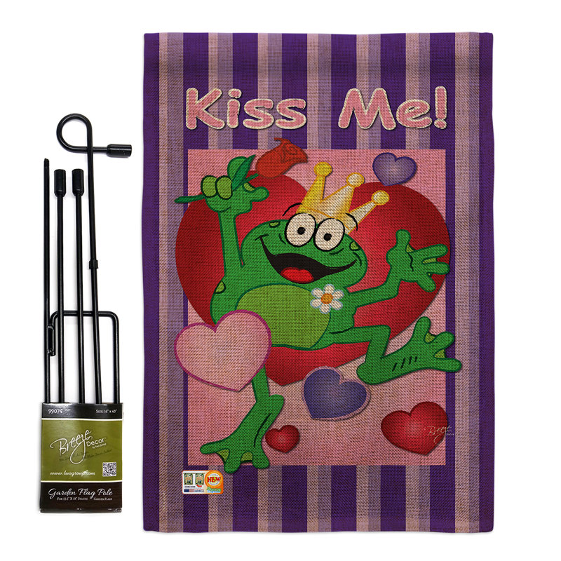 En toile jute spring spring reexpositions 2 faces de polyester 18,5 x 13 po ensemble de drapeau de jardin