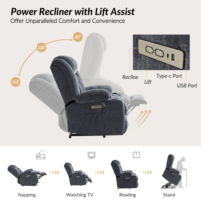 Fauteuil inclinable électrique Udi, Marine