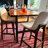 Annemasse 28" H Solid Wood Low Back Bar Stools-867200049