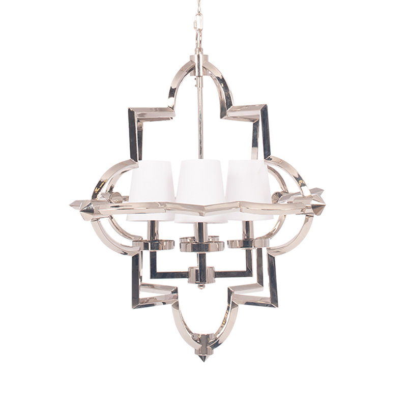 Mckinzie 4 - Light Nickel Geometric Pendant