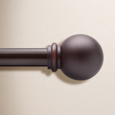 Camptown Ball End Single Curtain Rod