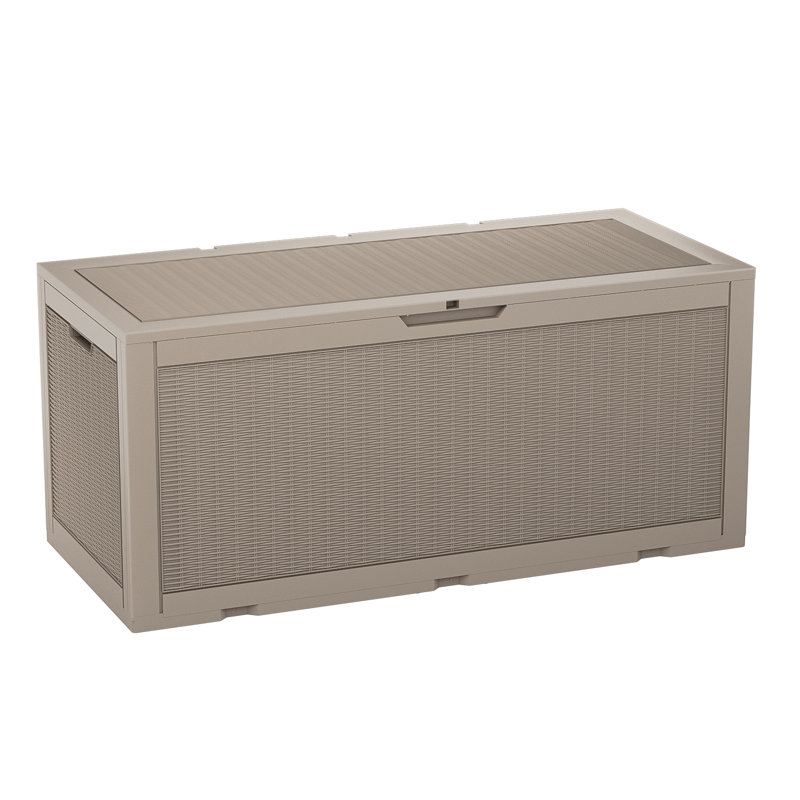 Furmax 47.8'' W 100 Gallons Water Resistant Resin Lockable, Gray