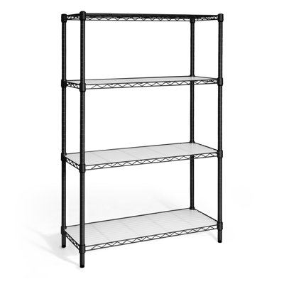 CAPHAUS Kymberly NSF Adjustable Height Wire Shelving Unit w/ Liner, 4-Tier No Wheels W/Liners