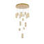 Luminaire suspendu Aston 32 pouces à DEL en or satiné-1869636204