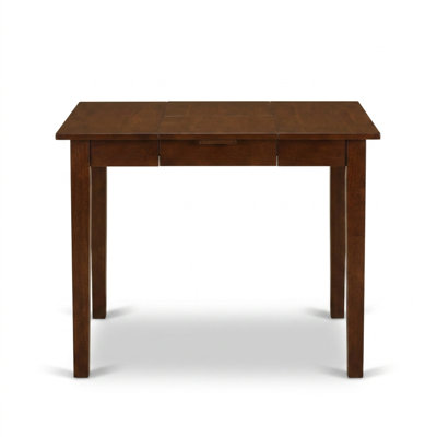 Ensemble de table à manger 3 pièces en bois d'hévéa et d'acajou avec deux rallonges rabattables de 23 cm (9 pouces)