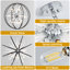 Lustre en cristal 12 lumières pour escalier / chambre / salle à manger / salon / couloir-2147336551-2147336568