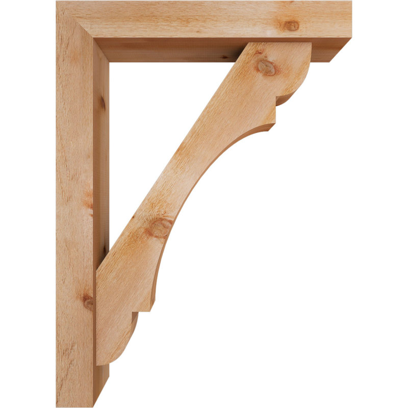 Olympic Block Offset Brace Bracket, 44 x 32, 6"W Western Red Cedar (Rough Sawn)