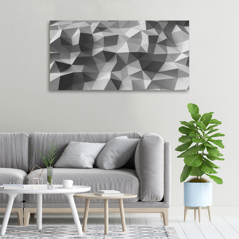 Abstraction Triangles - Wrapped Canvas Print