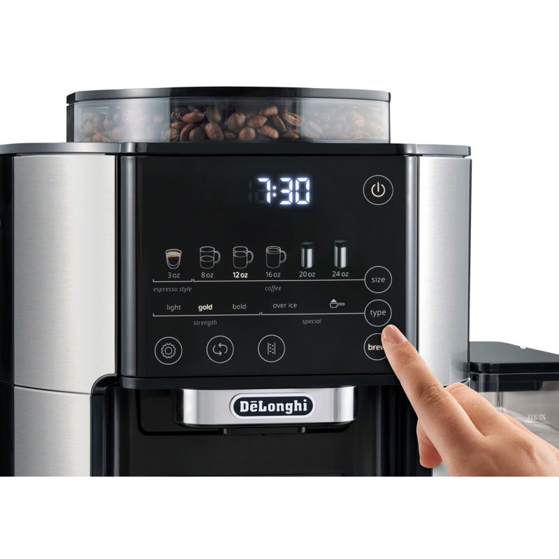 TrueBrew™ Automatic Single-Serve Drip Coffee Maker with Built-In Grinder and Bean Extract Technology