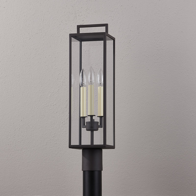 Beckham 3-Light 24" Post Light, Textured Bronze