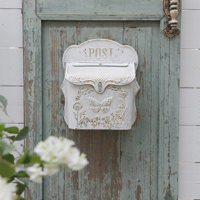 Vintage Mailboxes for Homes Wall Mount Mailbox for Outdoor Small Metal Letter Box for Apartments,Side of House, Porch & Indoor Use,Perfect for Letters & Small Mail