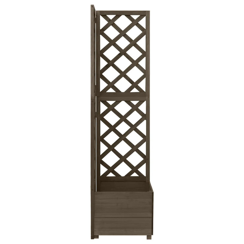 Crimmins Wood Planter Box, Grey