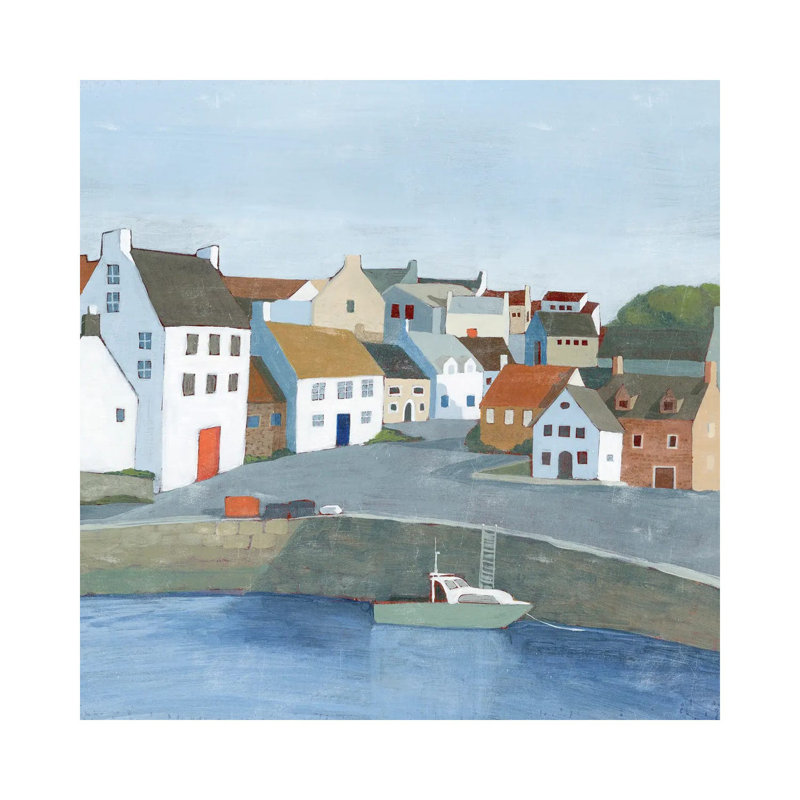Old Coast Town II by Grace Popp - Wrapped Canvas Painting, 30.48 cm H x 30.48 cm W