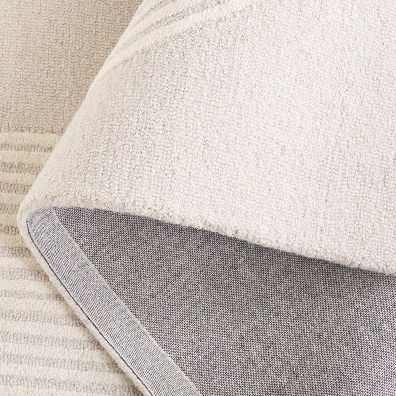 Orion Ebony Hand Tufted Wool Pile Rug, Rectangle 5' x 8'