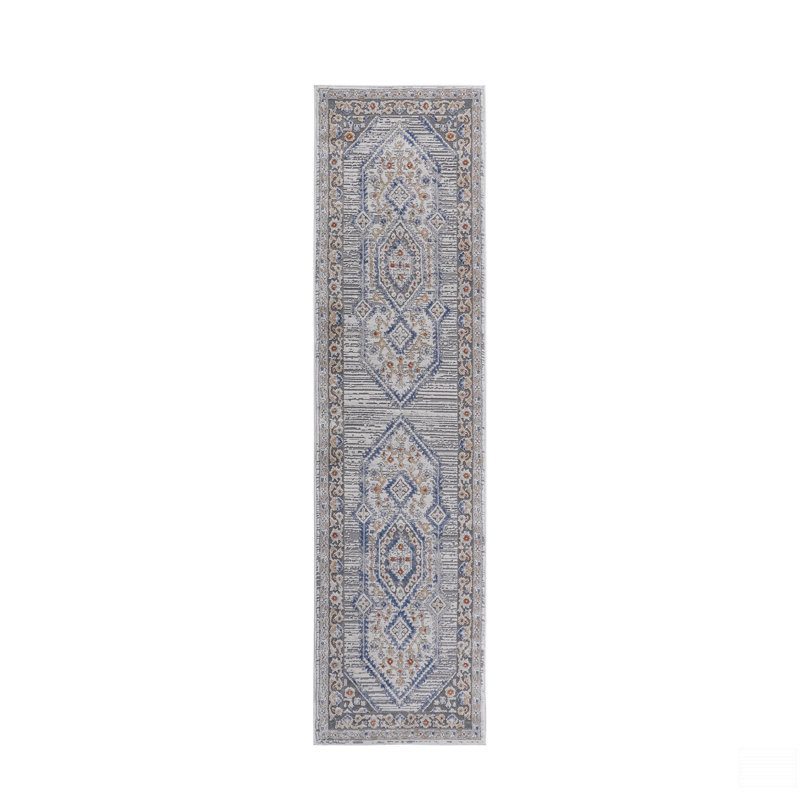 Bordered Non-Shedding Living Room Bedroom Dining Home Office Stylish And Stain Resistant Area Rug, Runner 2'2" x 8'