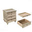 Table de bout à 4 tiroirs avec table de rangement en bois Natural Farmhouse-1716004314