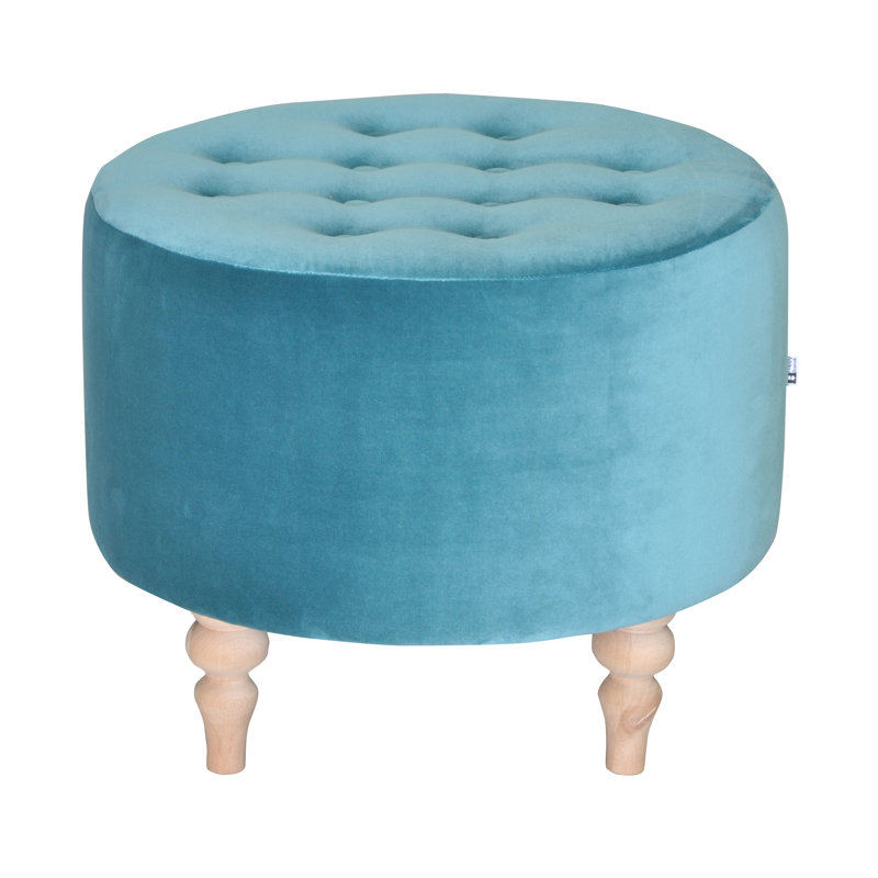 Happy 55cm Wide Tufted Round Cocktail Ottoman