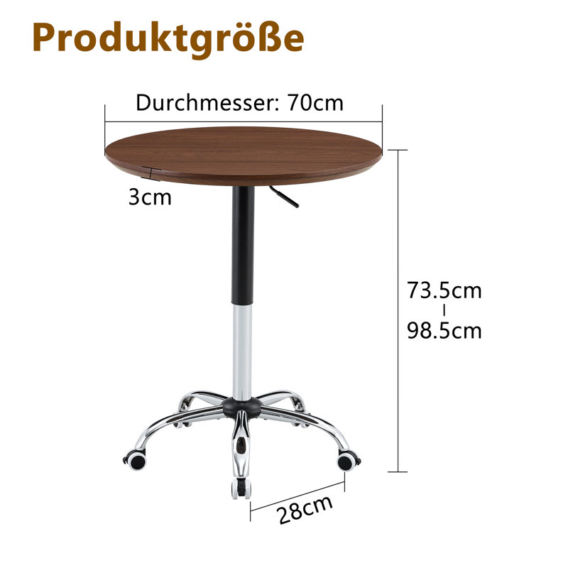 Metal Base Dining Table