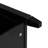 Black 39.96in Rectangular P2 Board Liftable Double-Layer Solid Wood Leg Coffee Table-532461647-532461644