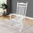 White Rocking Chair For Balcony Porch Adults Solid Wood Build, Relaxing Seat And Armrest, Robust Back Rest, Easy Assembly, 280Lbs Weight Limit Wood, Spacious Slatted Back, Max-961971476