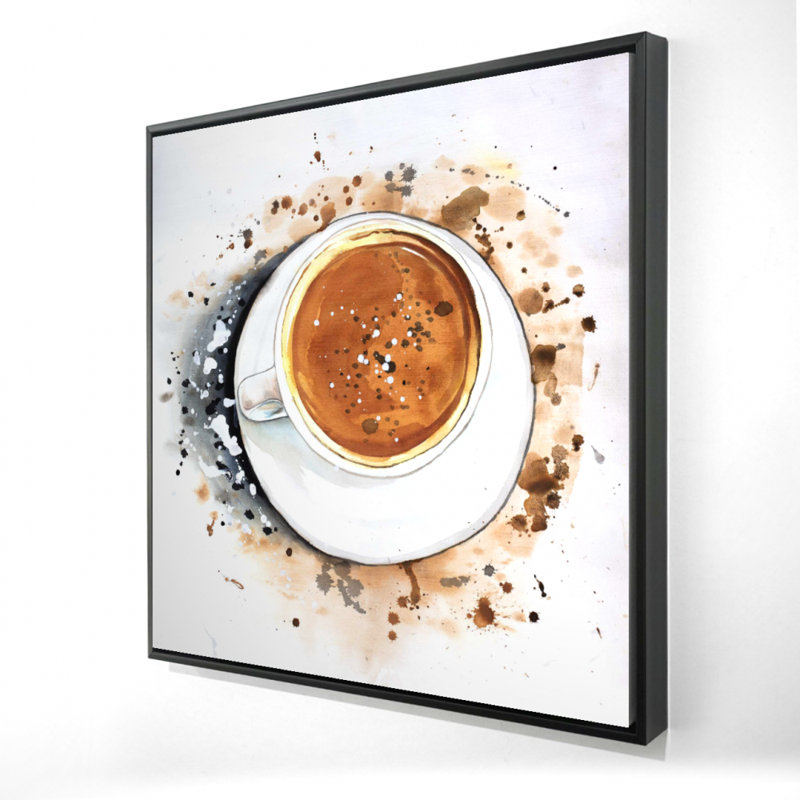 Cappuccino, reproduction rafraîchissante sur toile, H 24 po x l 24 po