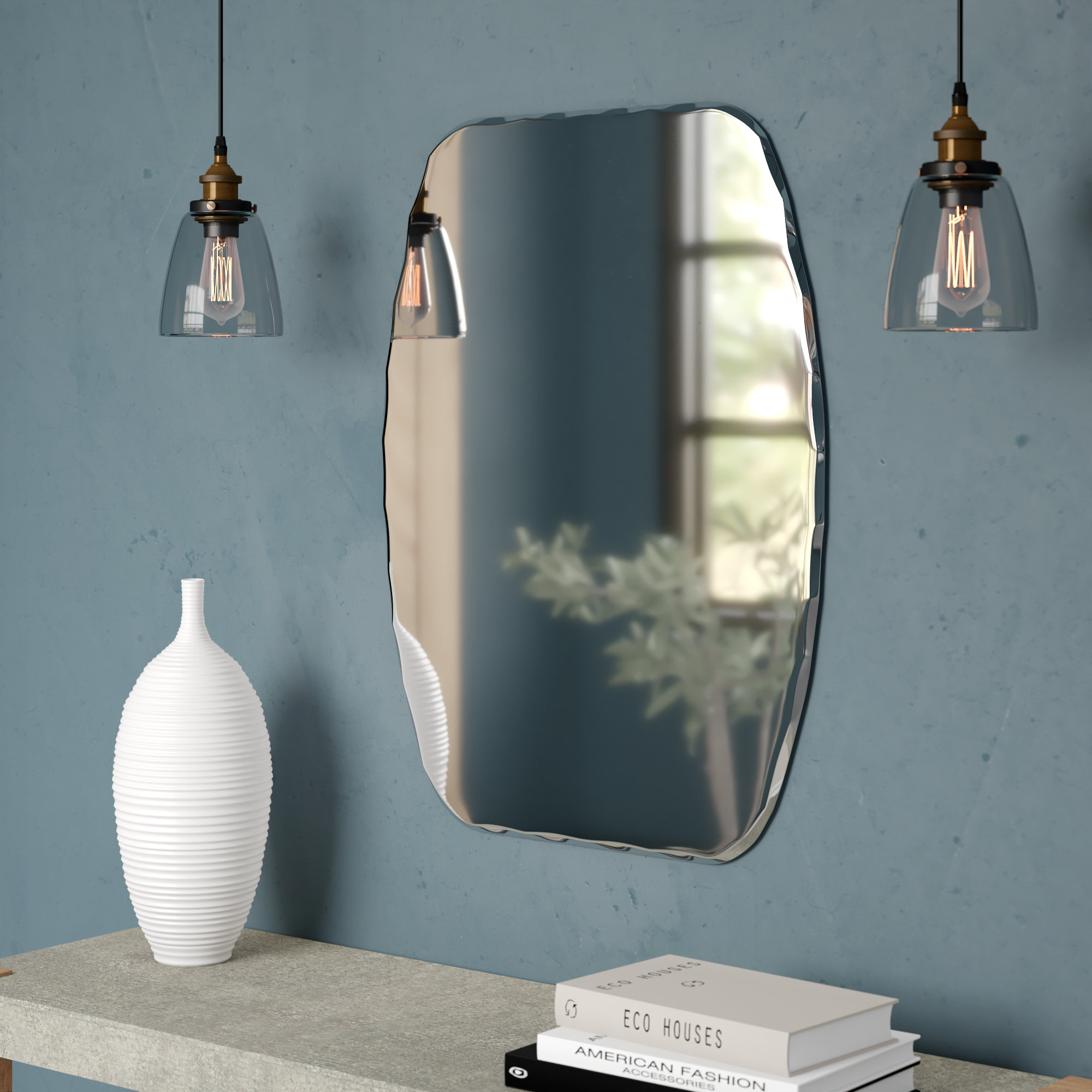 Latitude Run® Ayd?n Flat Wall Mirror & Reviews | Wayfair