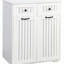 Armoire à linge avec 2 paniers à linge amovibles et 2 tiroirs
