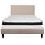 Aluino Panel Tufted Platform Bed and Memory Foam Pocket Spring Mattress-1750381482-1750381479