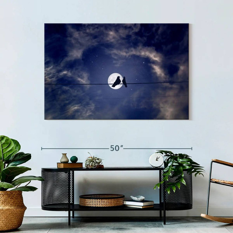Alvord Night Sky Pigeons, 32" H x 48" W