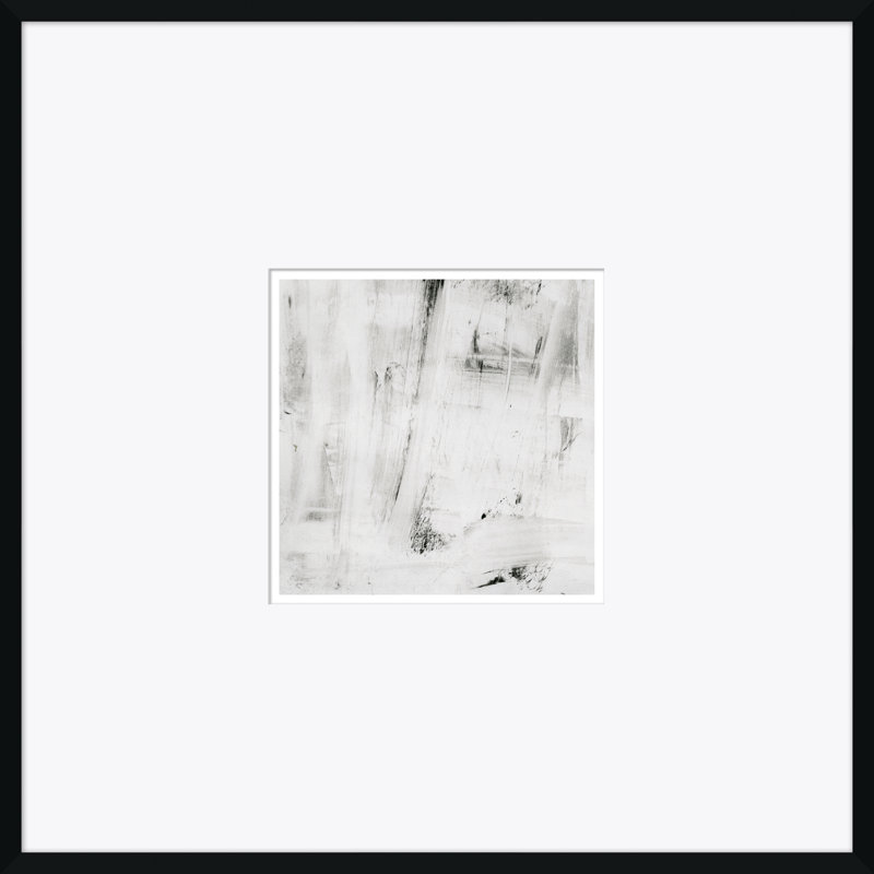 Abstrait Locomotion - Peinture encadrée sur papier, H 33,25 po x l 33,25 po x P 1,38 po