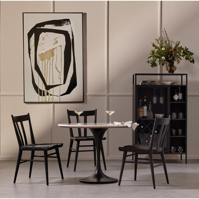 Gregory Dining Chair, Black Oak