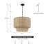 Lannister 4-Light Dimmable Drum Chandelier