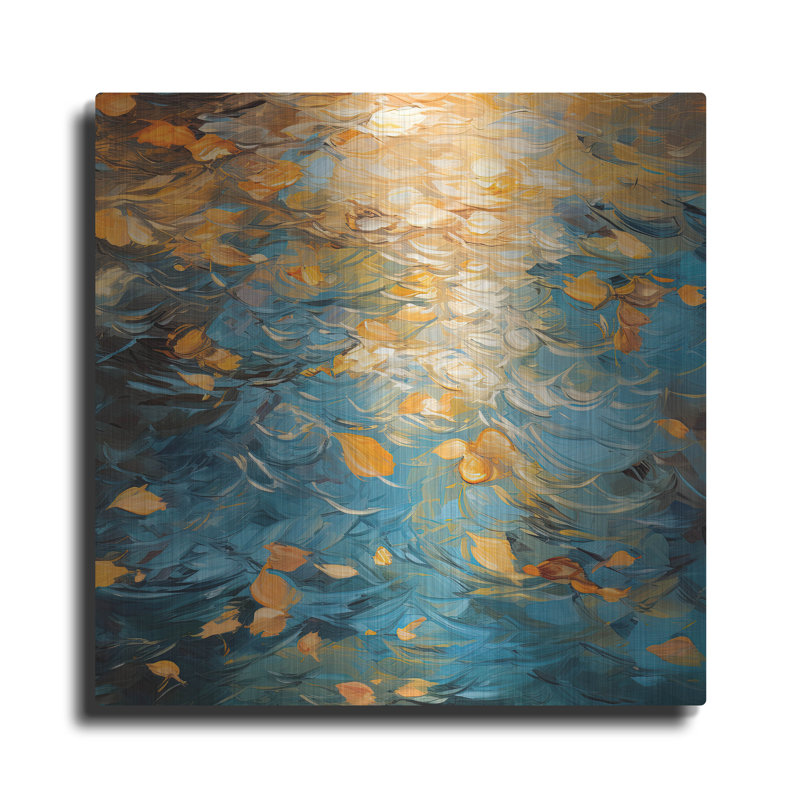 Wrought Studio ™ «Autumn Nostalgia 2 of 4» par Cameron Gray, mur en métal, H 12 po x l 12 po
