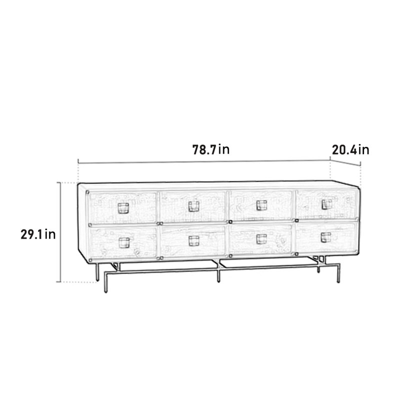 78.7'' W Storage Credenza