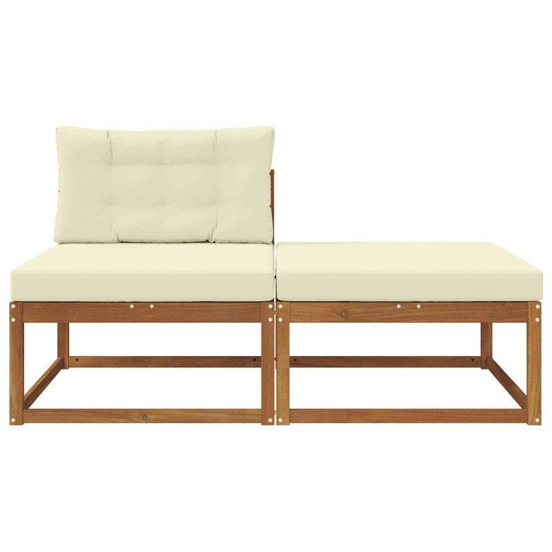 158cm Wide Patio Sectional, Beige