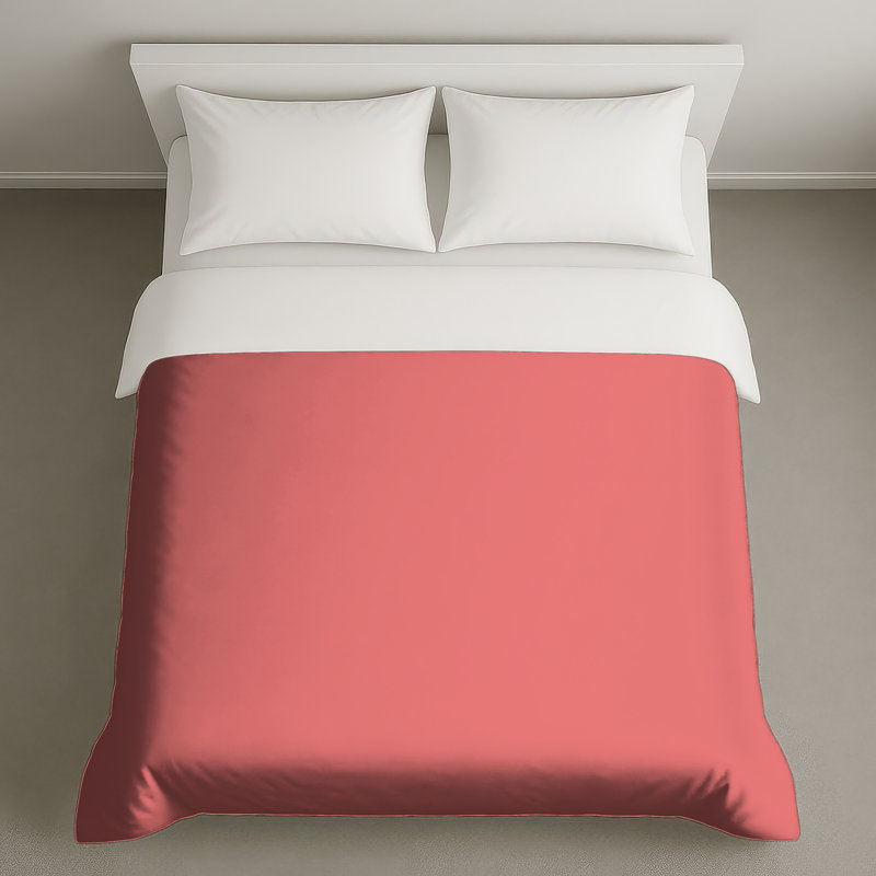 Solid Pink Color Duvet Covers, Twin