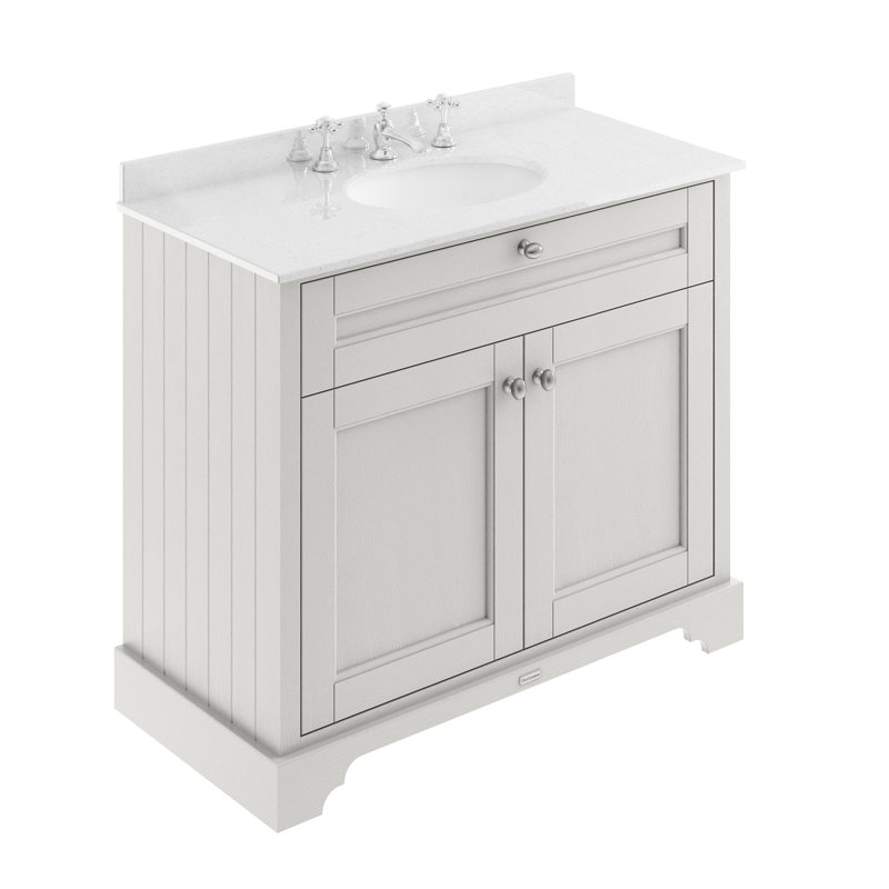 Old London 1000mm Free-standing Single Vanity Unit, Timeless Sand